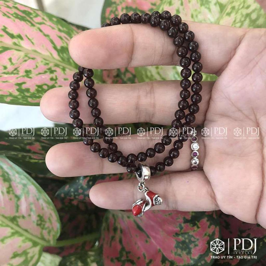 Vòng Granat Charm Pandora Vespa Vòng Granat Charm Pandora Vespa