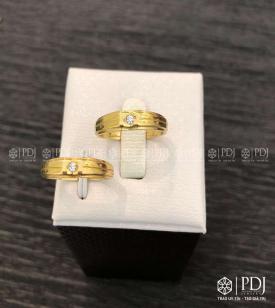 Nhẫn Đôi Nữ Vàng 12K Mã 01 Nhẫn Đôi Nữ Vàng 12K Mã 01