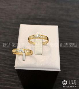 Nhẫn Đôi Nữ Vàng 12K Mã 02 Nhẫn Đôi Nữ Vàng 12K Mã 02