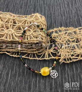 Vòng Tourmaline kết hợp Hổ Phách