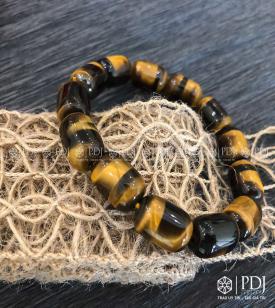 Vòng Mắt Hổ Vàng nâu lu thống to