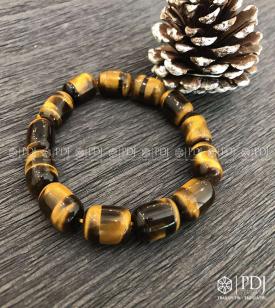 Vòng Mắt Hổ Vàng nâu lu thống to