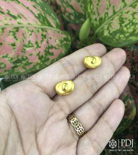 Charm Đĩnh Vàng size trung 24K