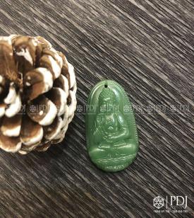 Mặt Phật A Di Đà Đá Thạch Anh Xanh