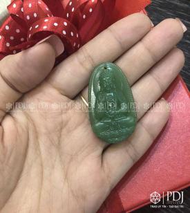 Mặt Phật A Di Đà Đá Thạch Anh Xanh