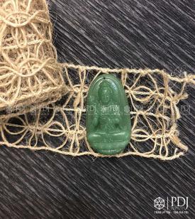 Mặt Đại Thế Chí Bồ Tát Đá Thạch Anh Xanh