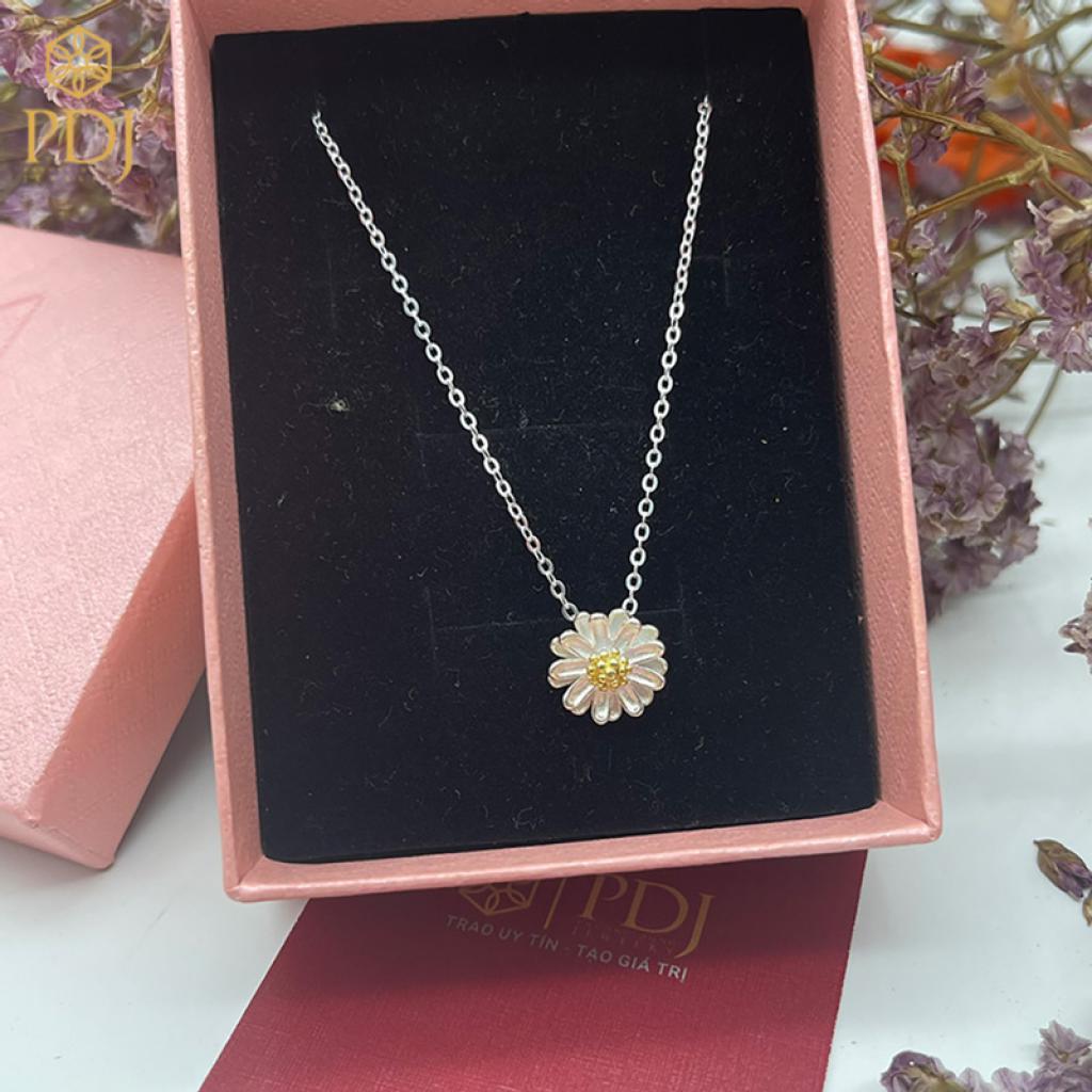 Dây Chuyền Cúc Họa Mi Bạc