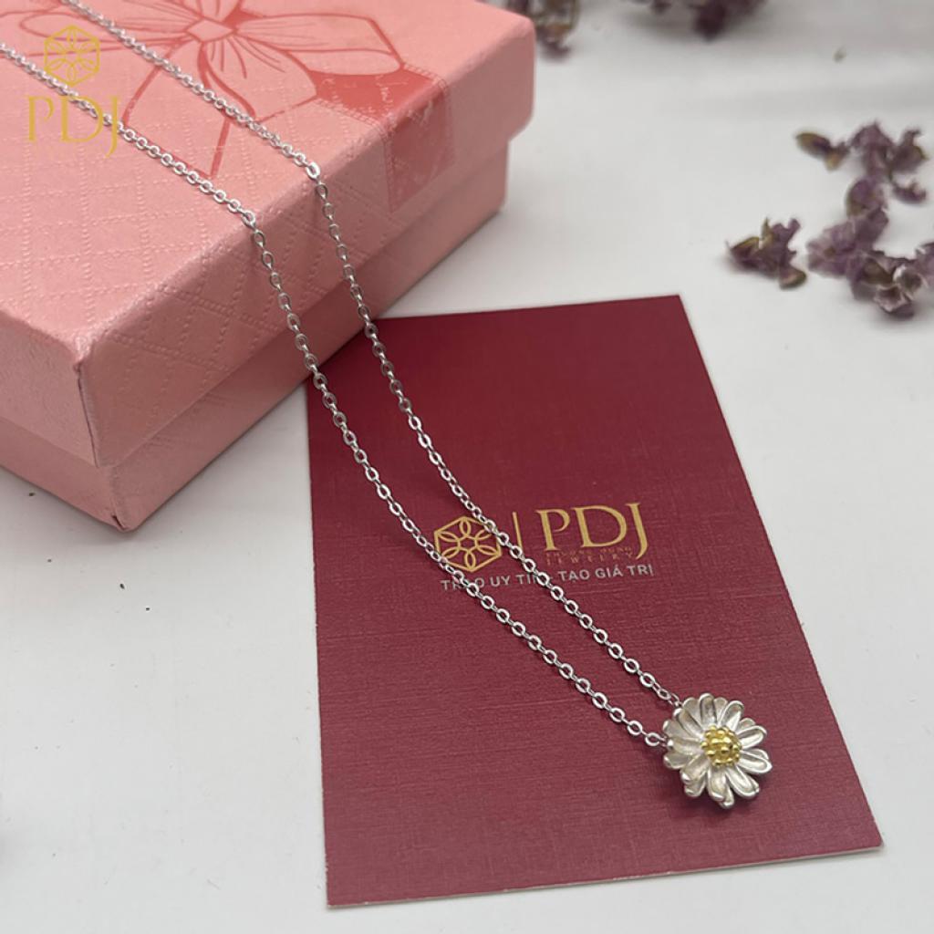 Dây Chuyền Cúc Họa Mi Bạc