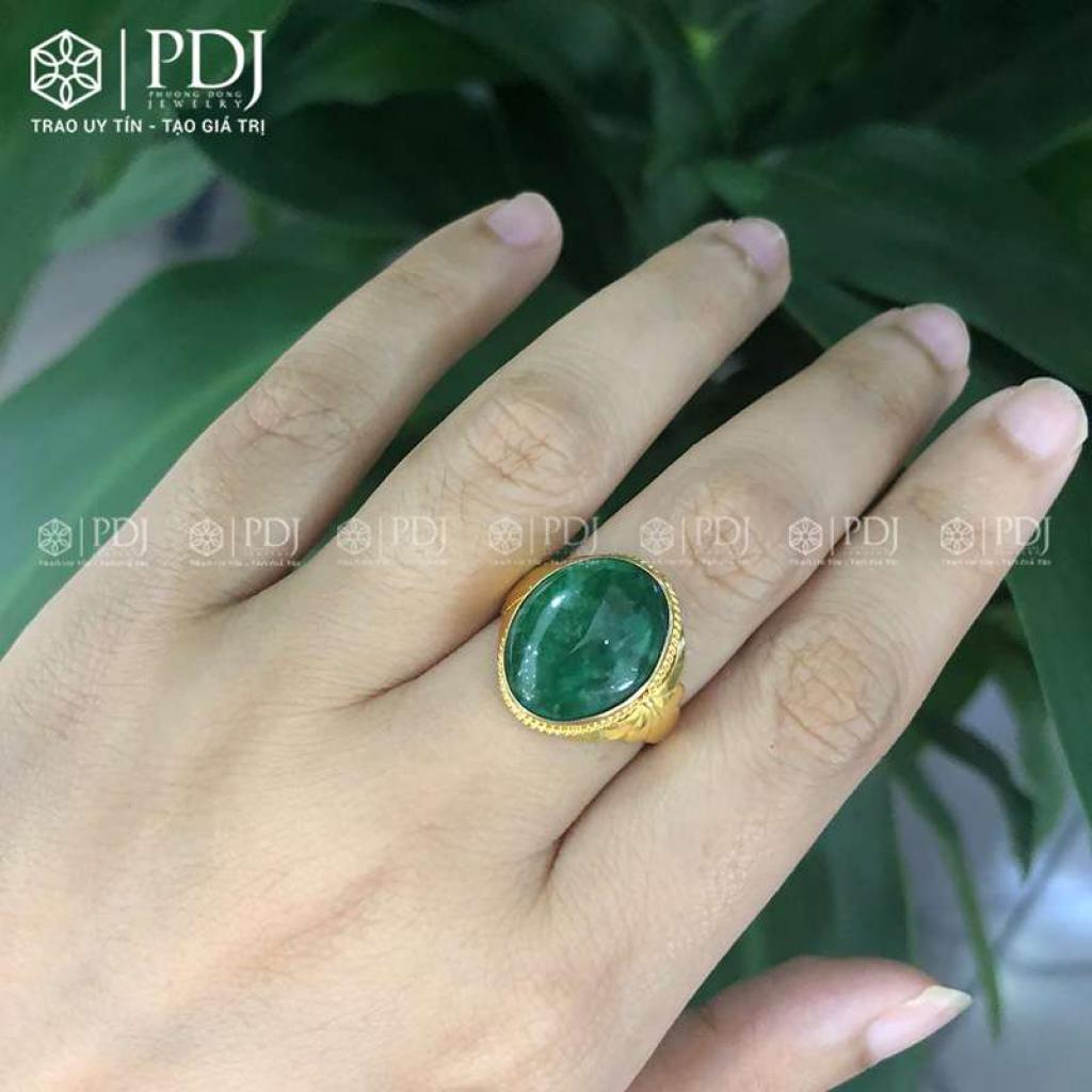 Nhẫn Cẩm Thạch 15K