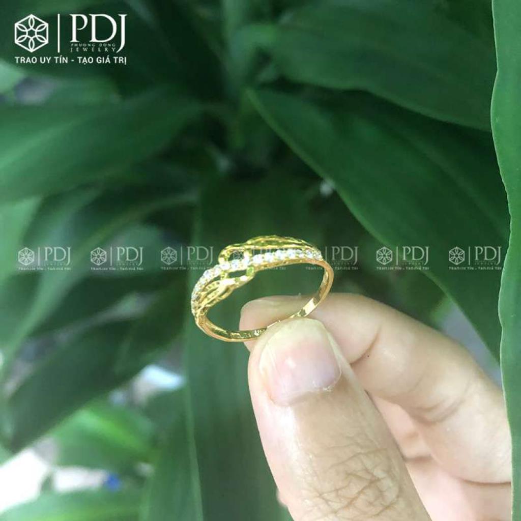 Nhẫn Dải Đá 15K
