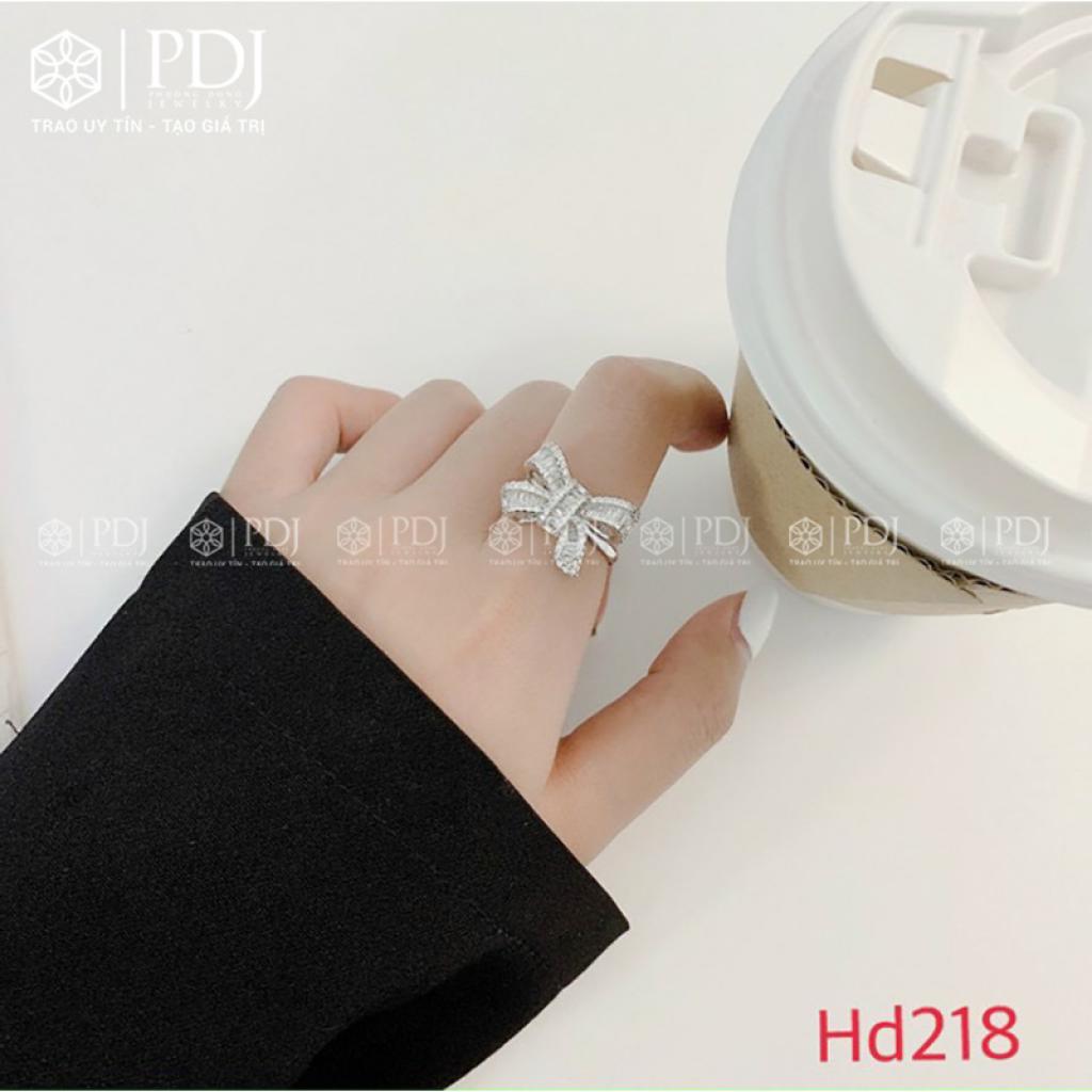 Nhẫn Bạc Nơ Đá M218 - PDJ.vn