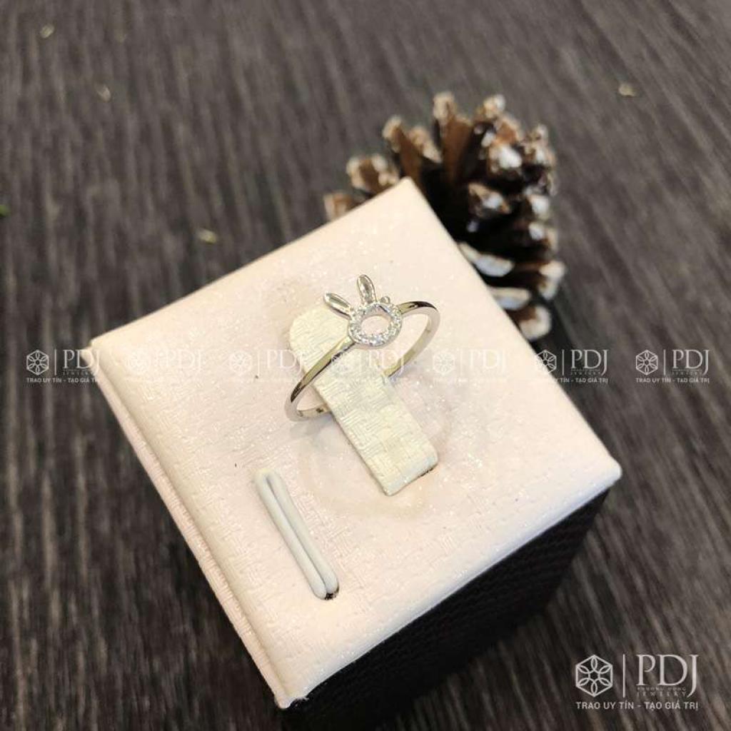 Nhẫn Đầu Thỏ Bạc 925