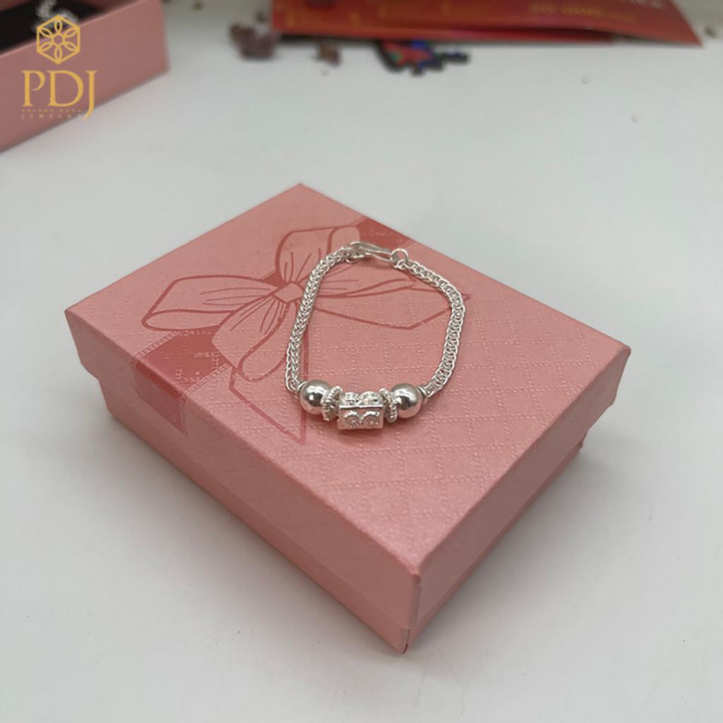 Lắc Dây Đốt Trúc Trẻ Em Bạc