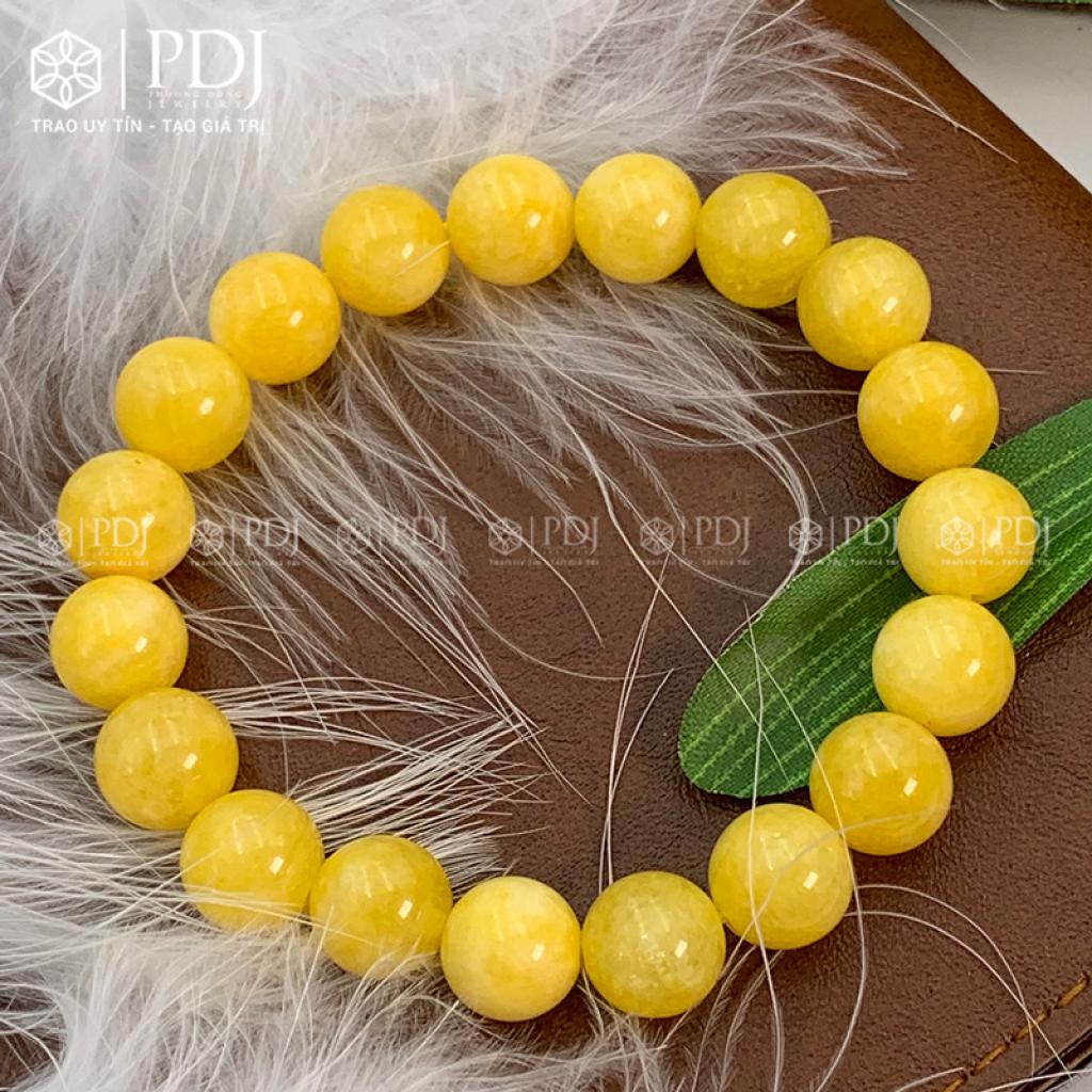 Vòng Đá Thạch Anh Vàng Vân