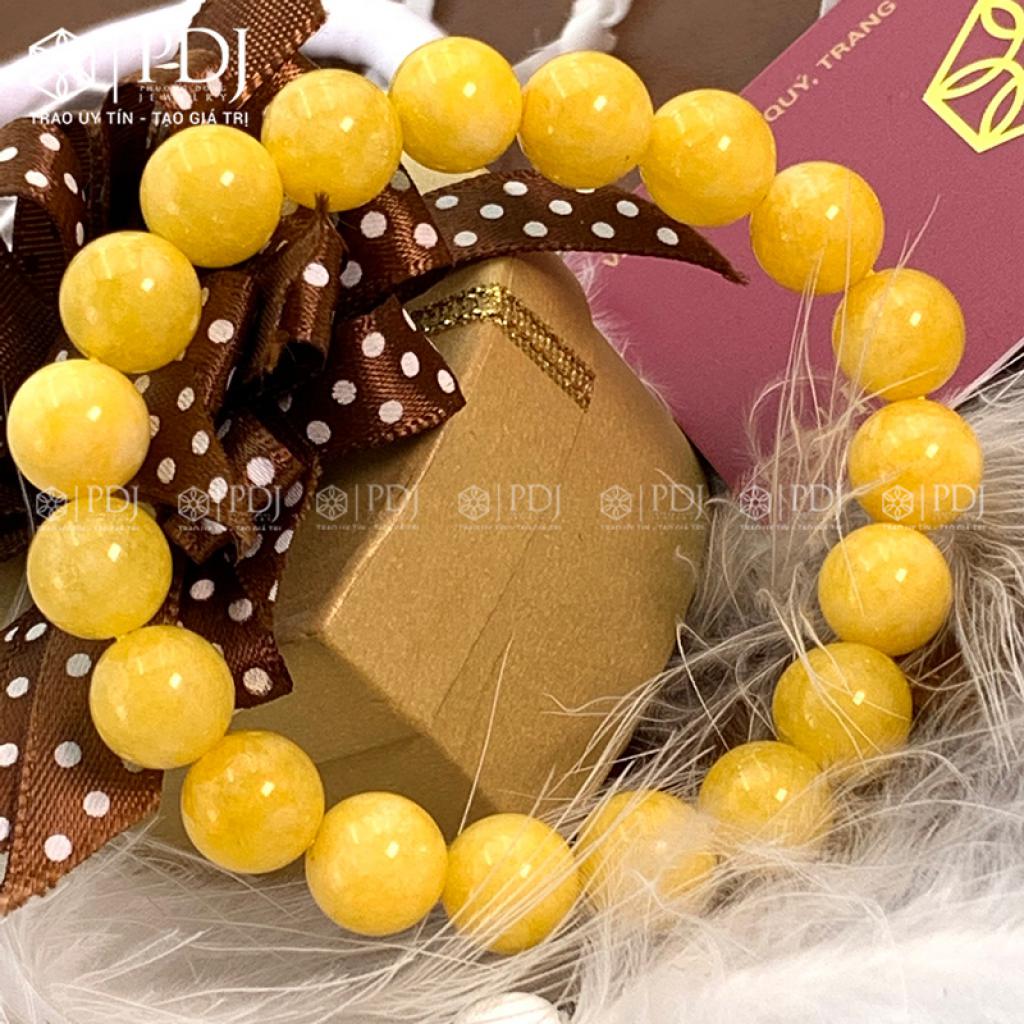 Vòng Đá Thạch Anh Vàng Vân