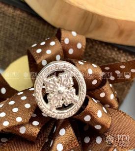 Charm Bánh Xe Pháp Luân Bạc Ta Charm Bánh Xe Pháp Luân Bạc Ta