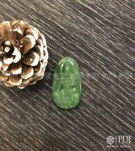 Mặt Phổ Hiền Bồ Tát Đá Thạch Anh Xanh