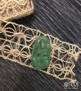 Mặt Phổ Hiền Bồ Tát Đá Thạch Anh Xanh