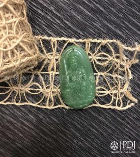 Mặt Văn Thù Bồ Tát Đá Thạch Anh Xanh