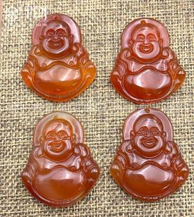 Mặt Phật Di Lặc Đá Mã Não Đỏ Mặt Phật Di Lặc Đá Mã Não Đỏ