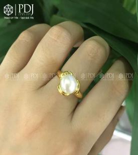 Nhẫn Ngọc Trai 12K Nhẫn Ngọc Trai 12K