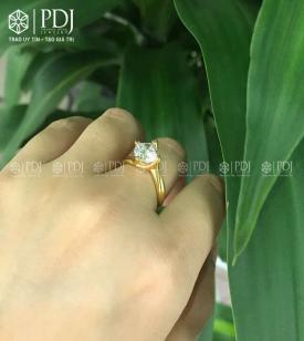 Nhẫn Nữ Đá Topaz Trắng 12K Nhẫn Nữ Đá Topaz Trắng 12K