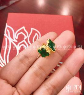 Bông Tai Cỏ Bốn Lá 10K