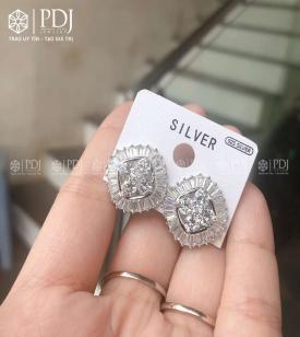 Bông Tai Đá Topaz Bạc 925 Bông Tai Đá Topaz Bạc 925