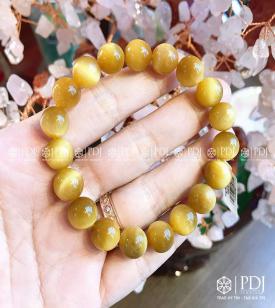 Vòng Đá Mắt Hổ Vàng Loại A 10 Ly