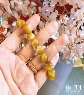 Vòng Đá Mắt Hổ Vàng Loại A 8 Ly