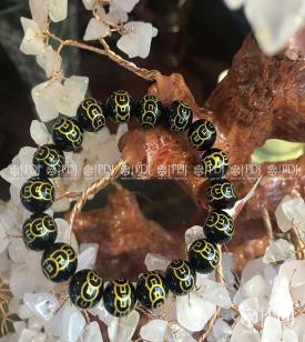 Vòng Mã Não Đen Kim Tiền 10 Ly