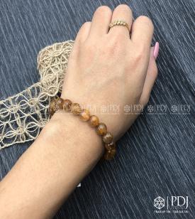 Vòng Thạch Anh Tóc Nâu 6,3 ly