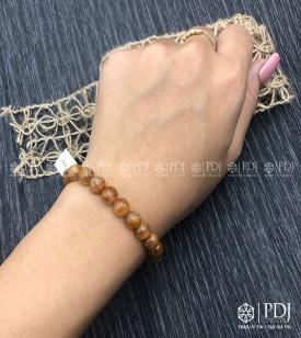 Vòng Thạch Anh Tóc Nâu 8 ly