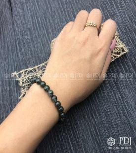 Vòng Thạch Anh Tóc Xanh 11 ly