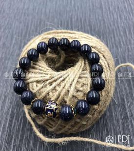 Vòng Đá Thạch Anh Xanh Biển Charm Bi Vòng Đá Thạch Anh Xanh Biển Charm Bi